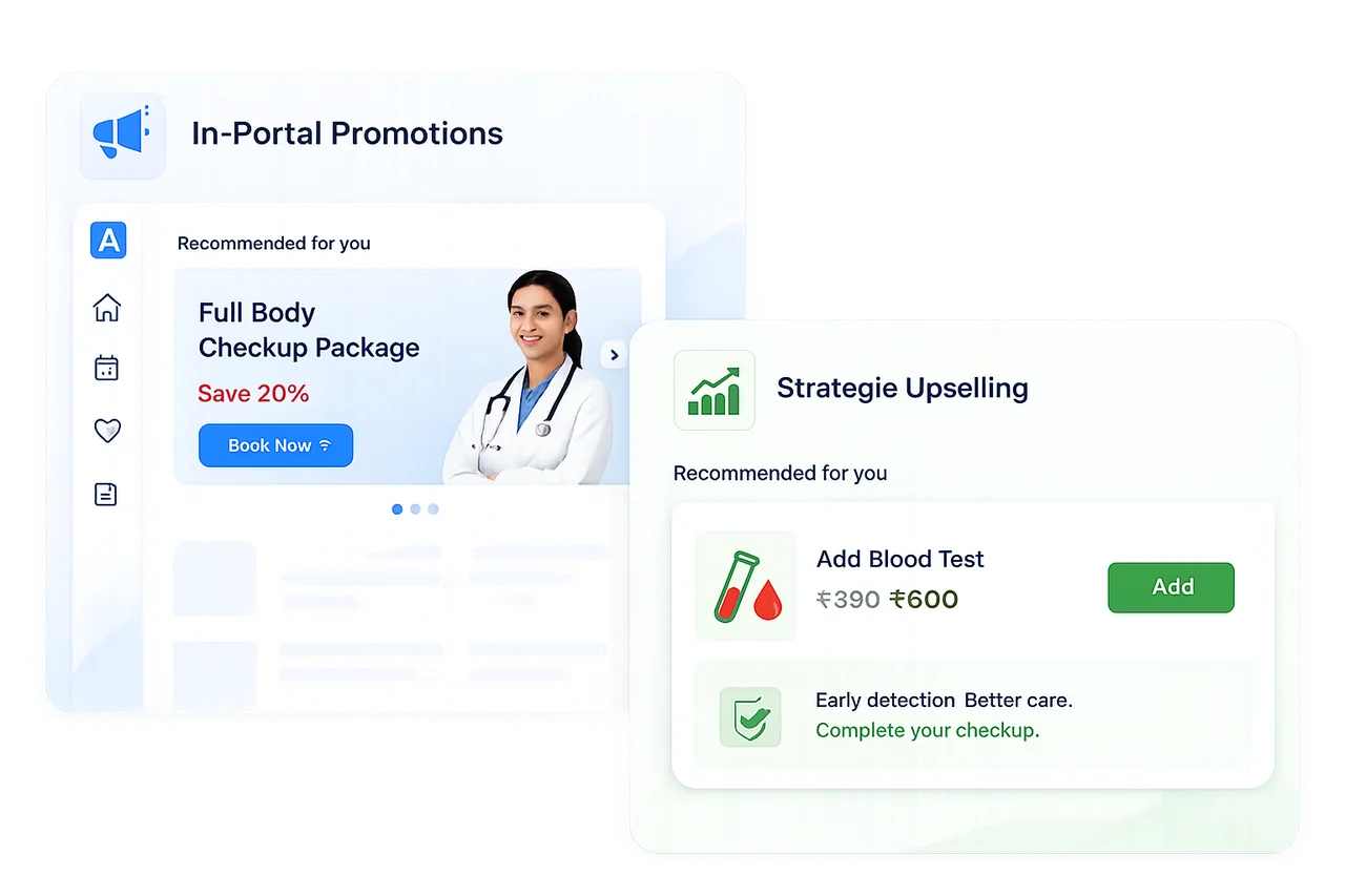 OPD Pilot revenue dashboard and in-portal patient offer